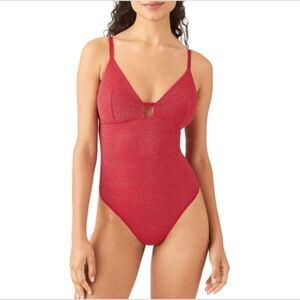 NWT B.tempt D by Wacoal Chilli Pepper Future Foundation LUREX Bodysuit